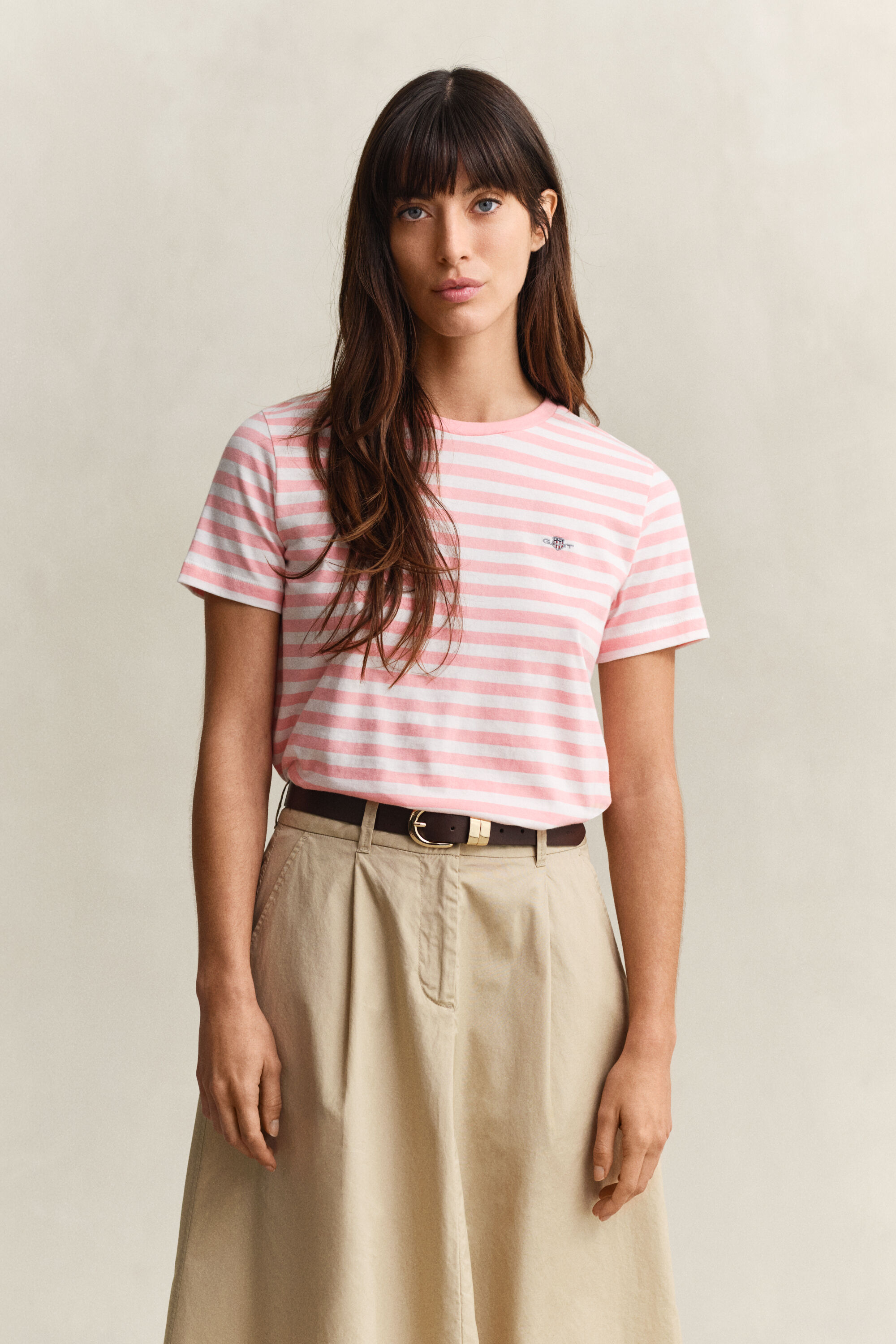 Shield T-shirt met strepen