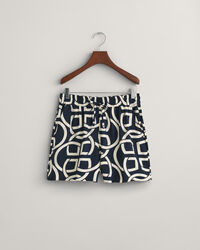 Relaxed Fit Monogram Print Pull-On short