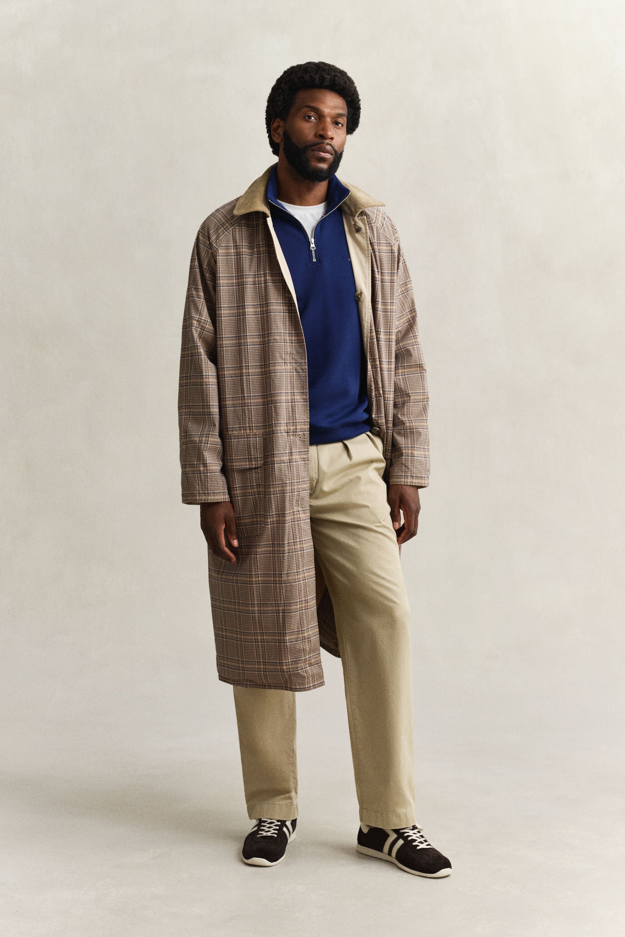 Shield sweatshirt met korte rits