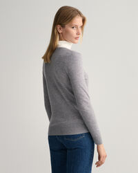 V-hals sweater van extra zachte lamswol