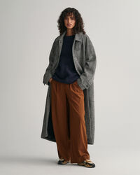 Harige trui met ronde hals