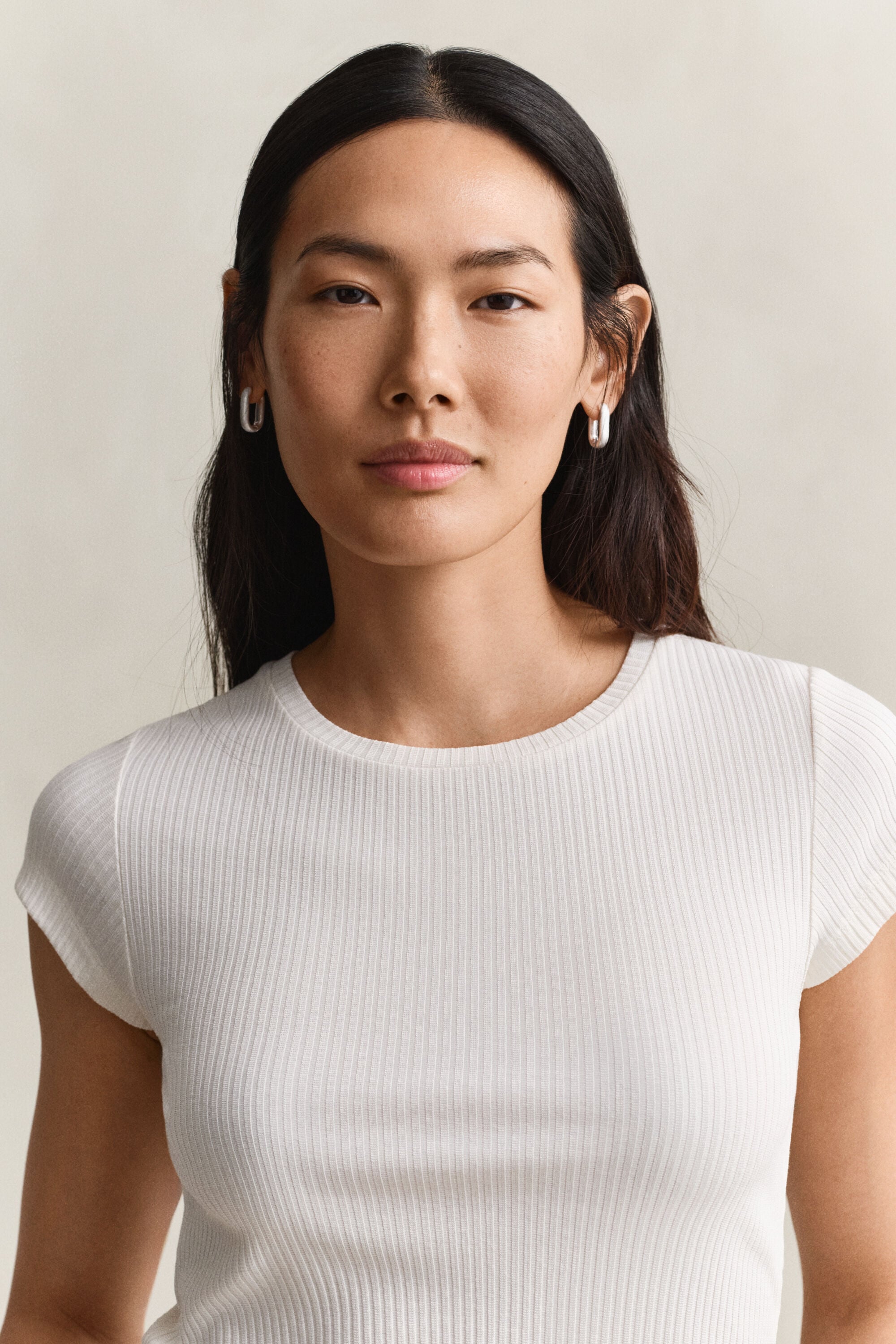 Nauwsluitend ribshirt