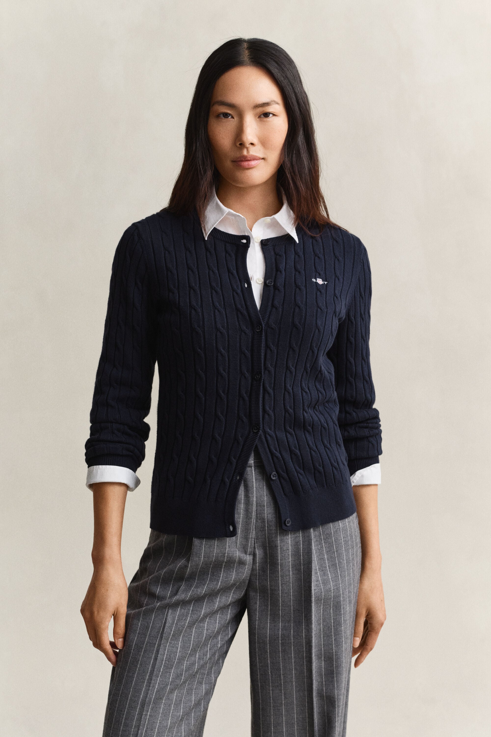Kabelgebreid vest