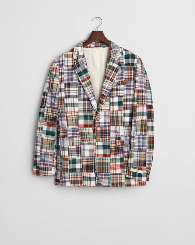 Regular Fit blazer met patchwork