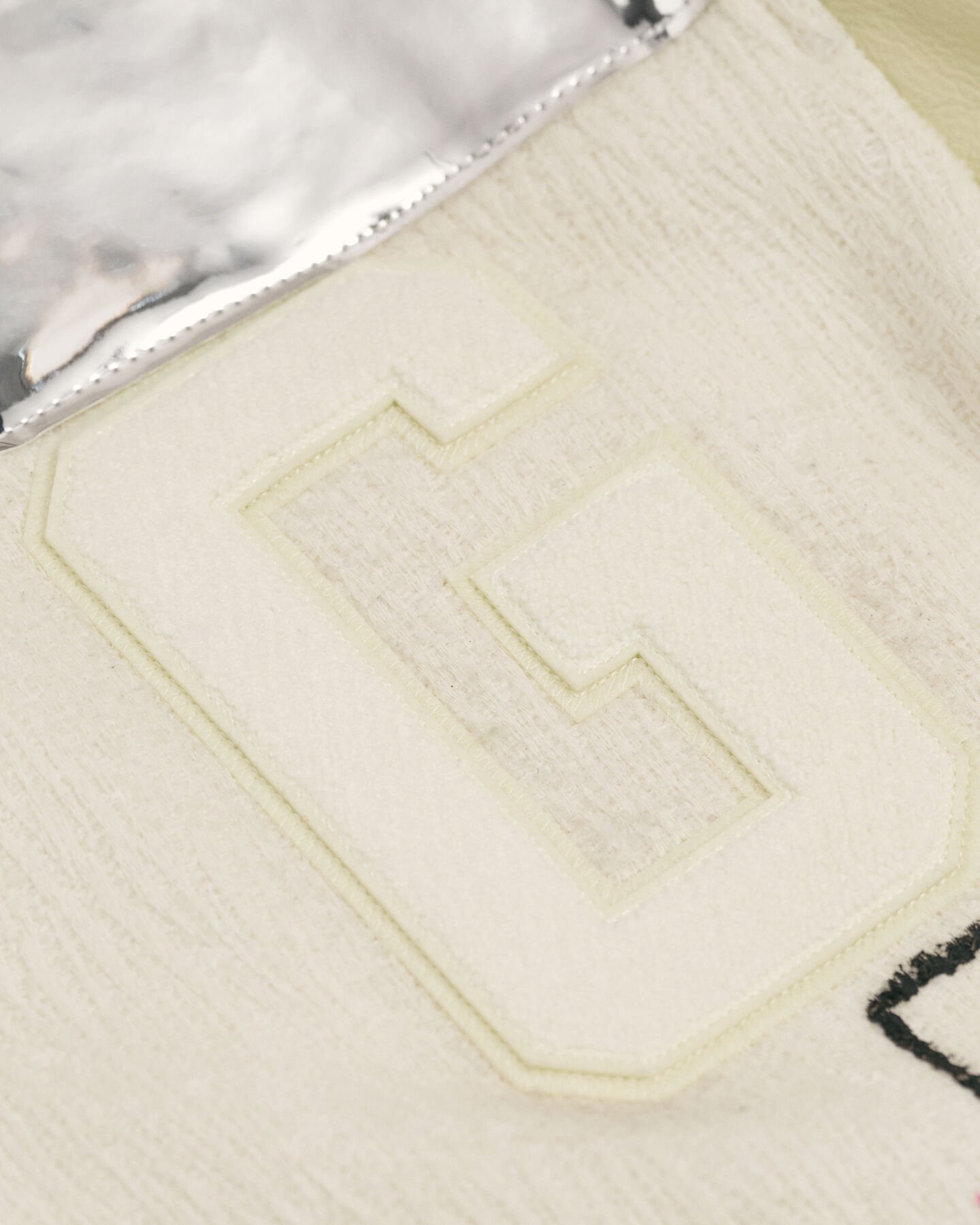 Blank Canvas Project x Harry Nuriev boucl&eacute; Varsity Jacket