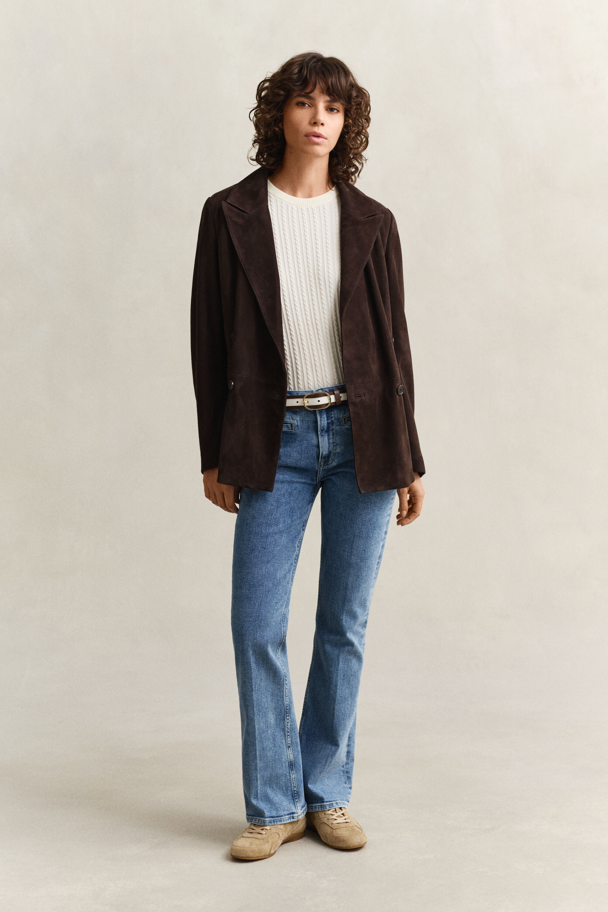 Katoenen trui met korte mouwen