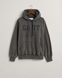 Hoodie met vintage wassing