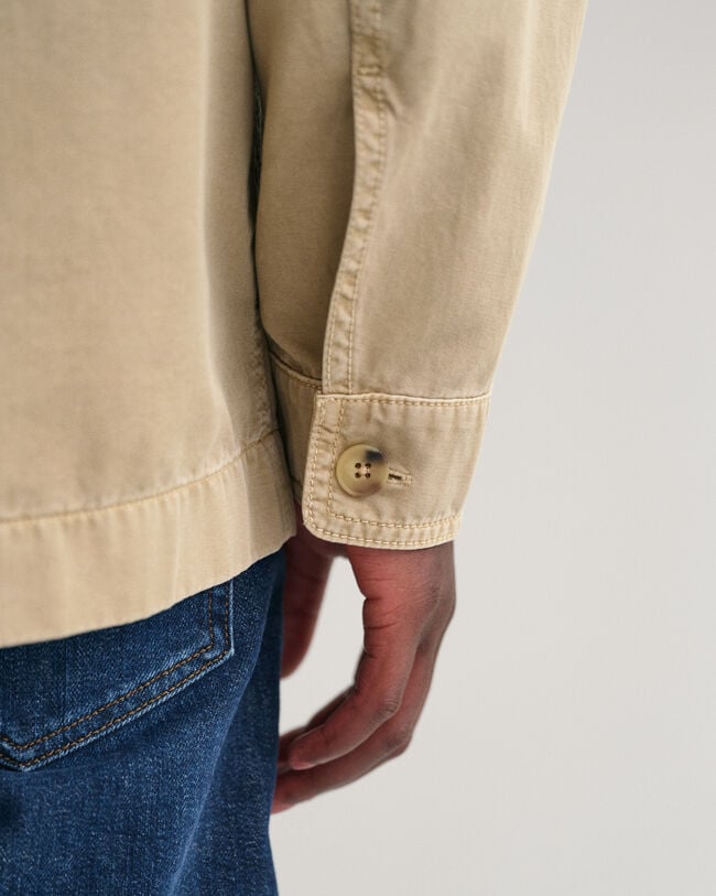 Speciaal geverfd Twill overshirt