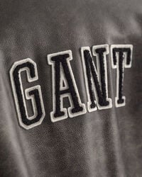 Leren GANT Varsity Jacket
