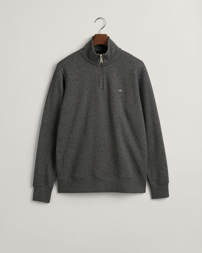 Seasonal Essential sweatshirt met korte rits en Archive Shield-borduursel
