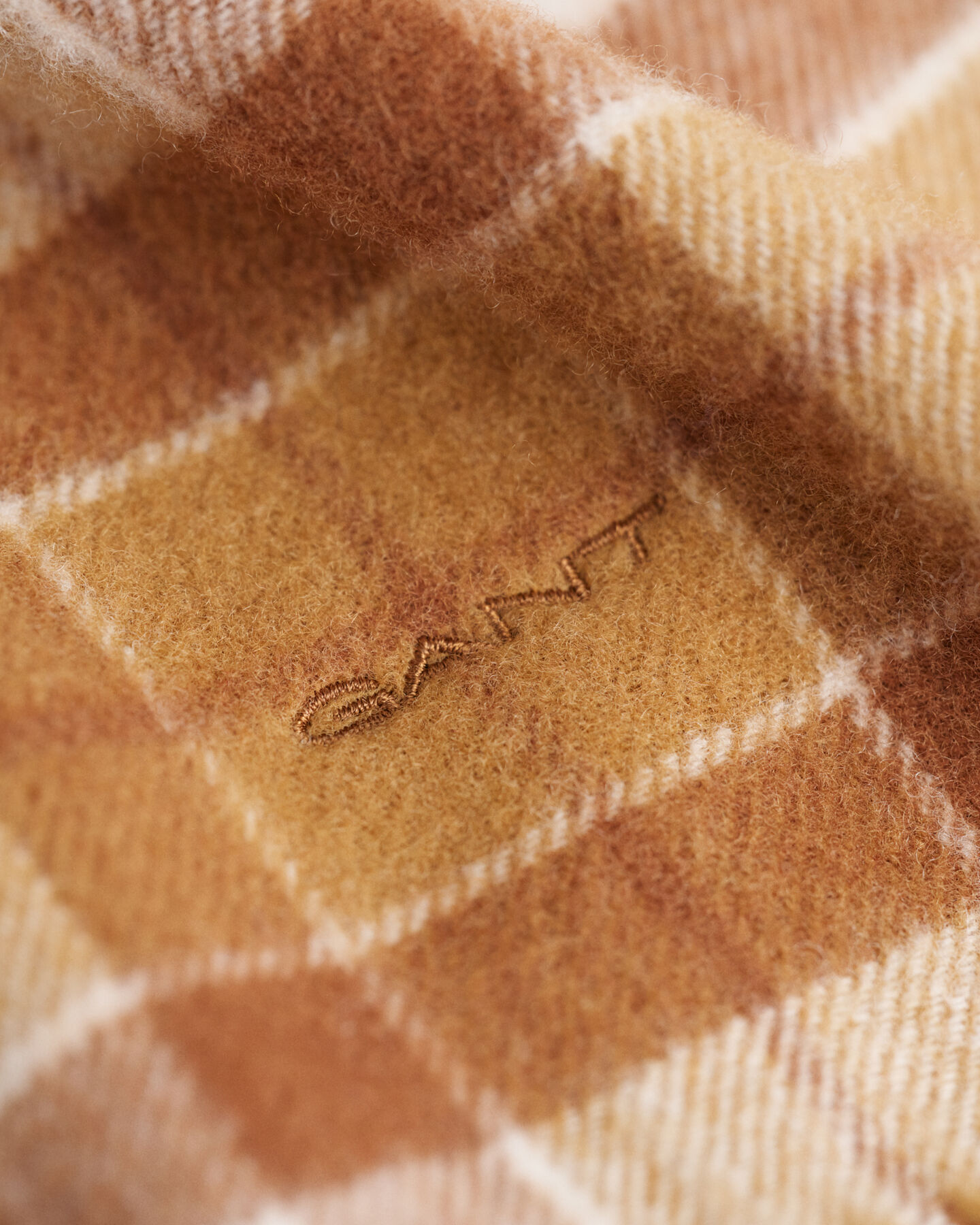 Geruite wollen sjaal