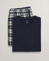 Flanellen pyjamabroek & -shirt in cadeauverpakking