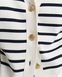 Katoenen vest met strepen