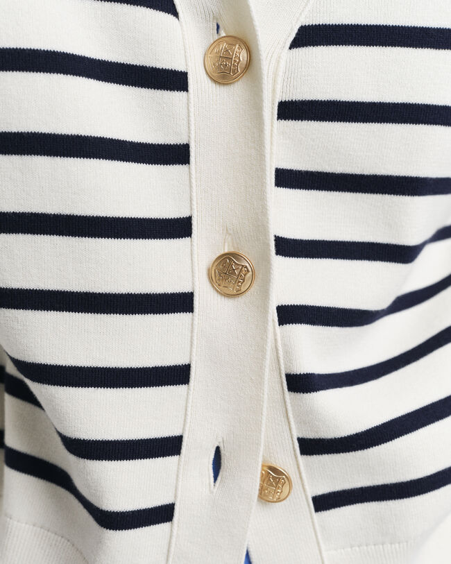 Katoenen vest met strepen