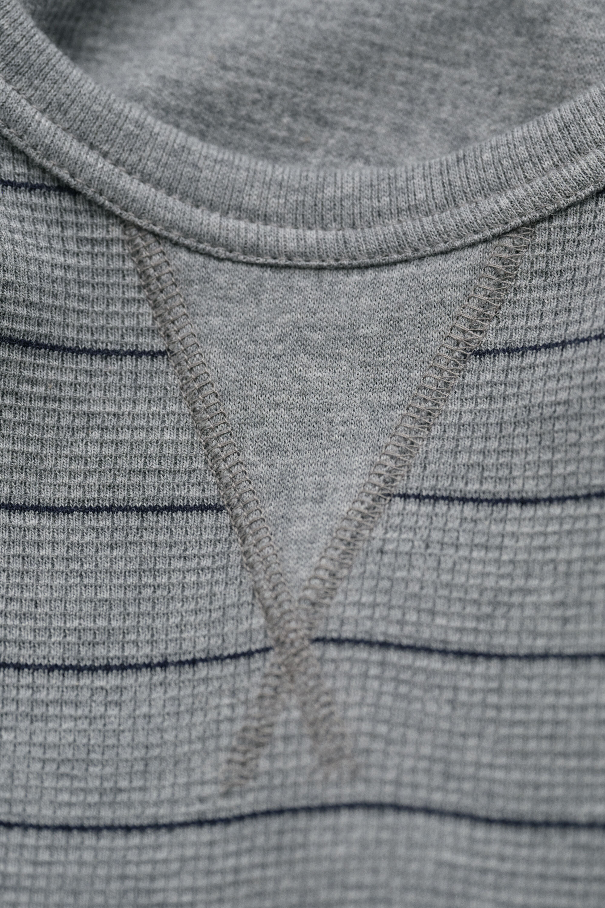 Gestreept T-shirt met textuur