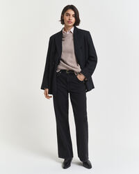 Trui met ronde hals van een zachte wol-kasjmiermix