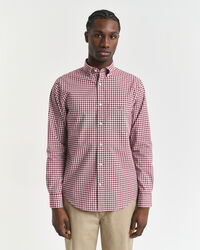 Regular Fit Classic overhemd met Gingham-ruitje van poplin