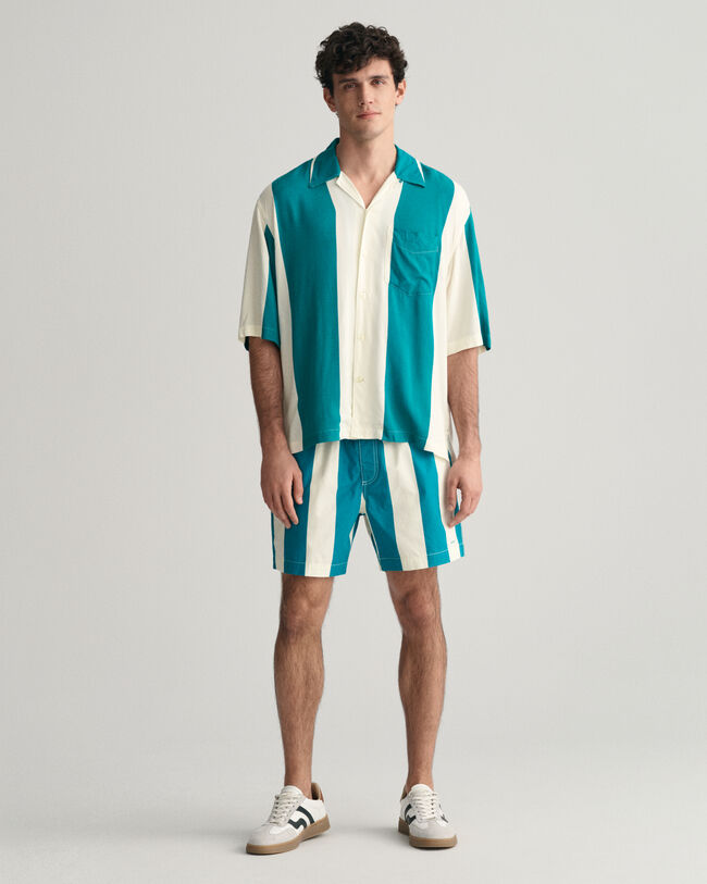 Relaxed Fit overhemd met korte mouwen van viscose