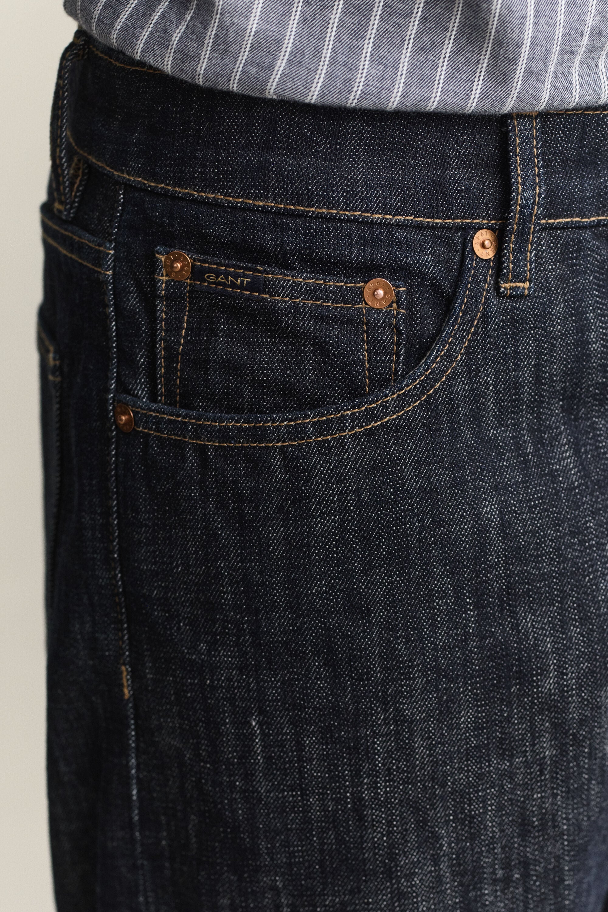 Jeans met zelfkant