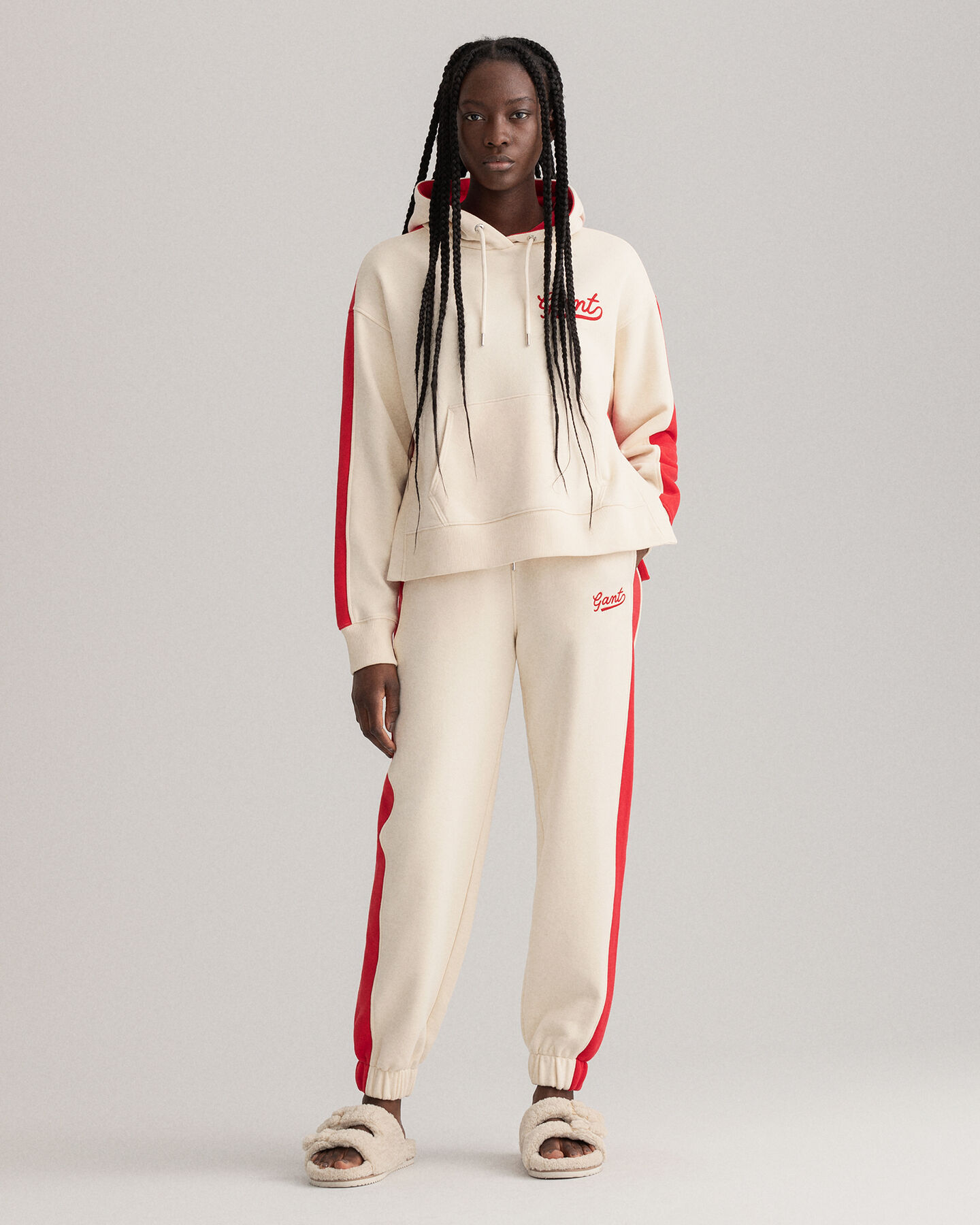 Hoodie met kleurblok