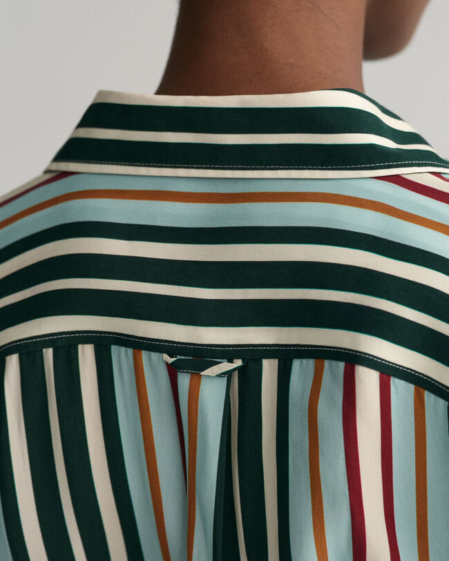 Relaxed Fit overhemdjurk met veelkleurige strepen