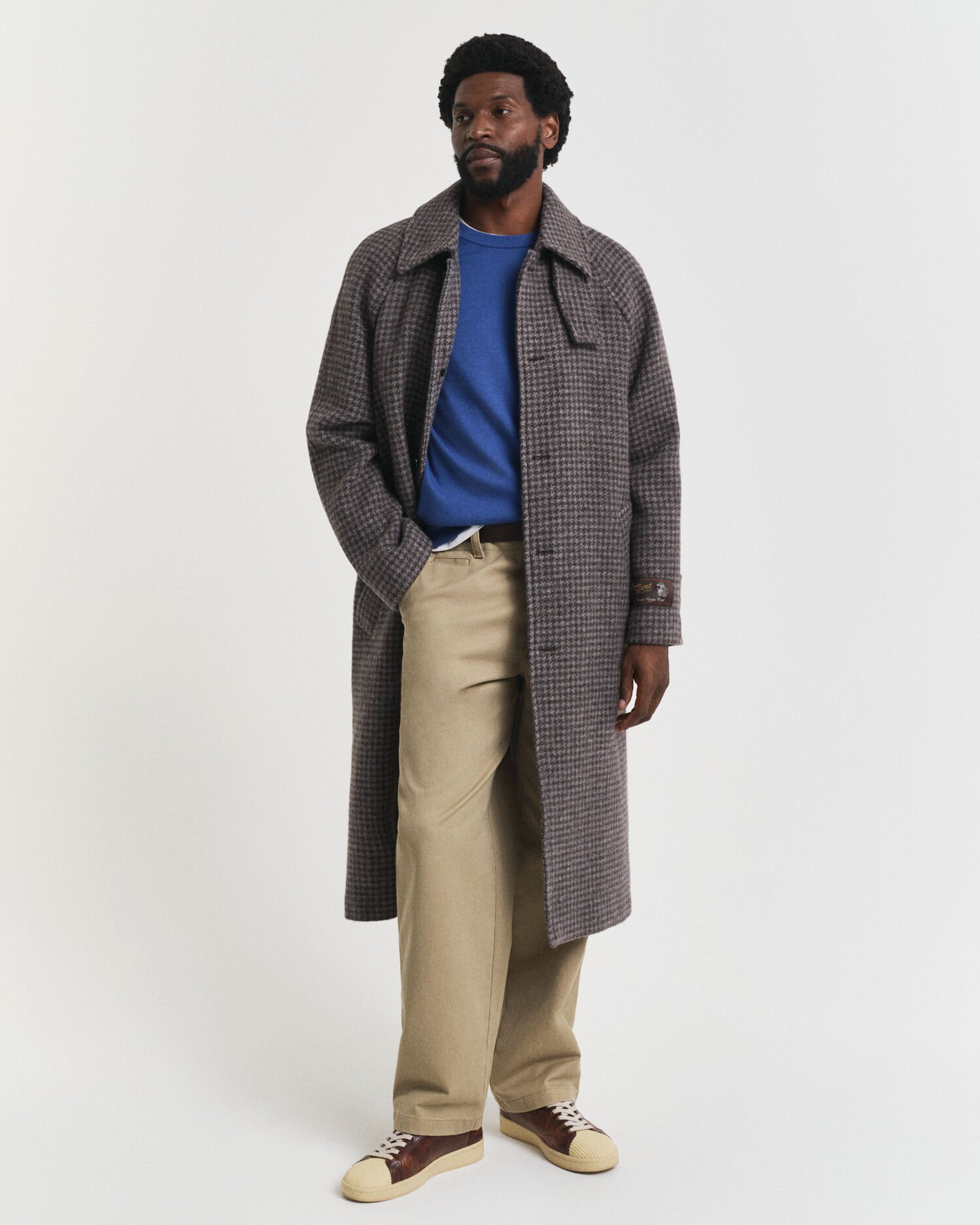 Katoenen trui met ronde hals