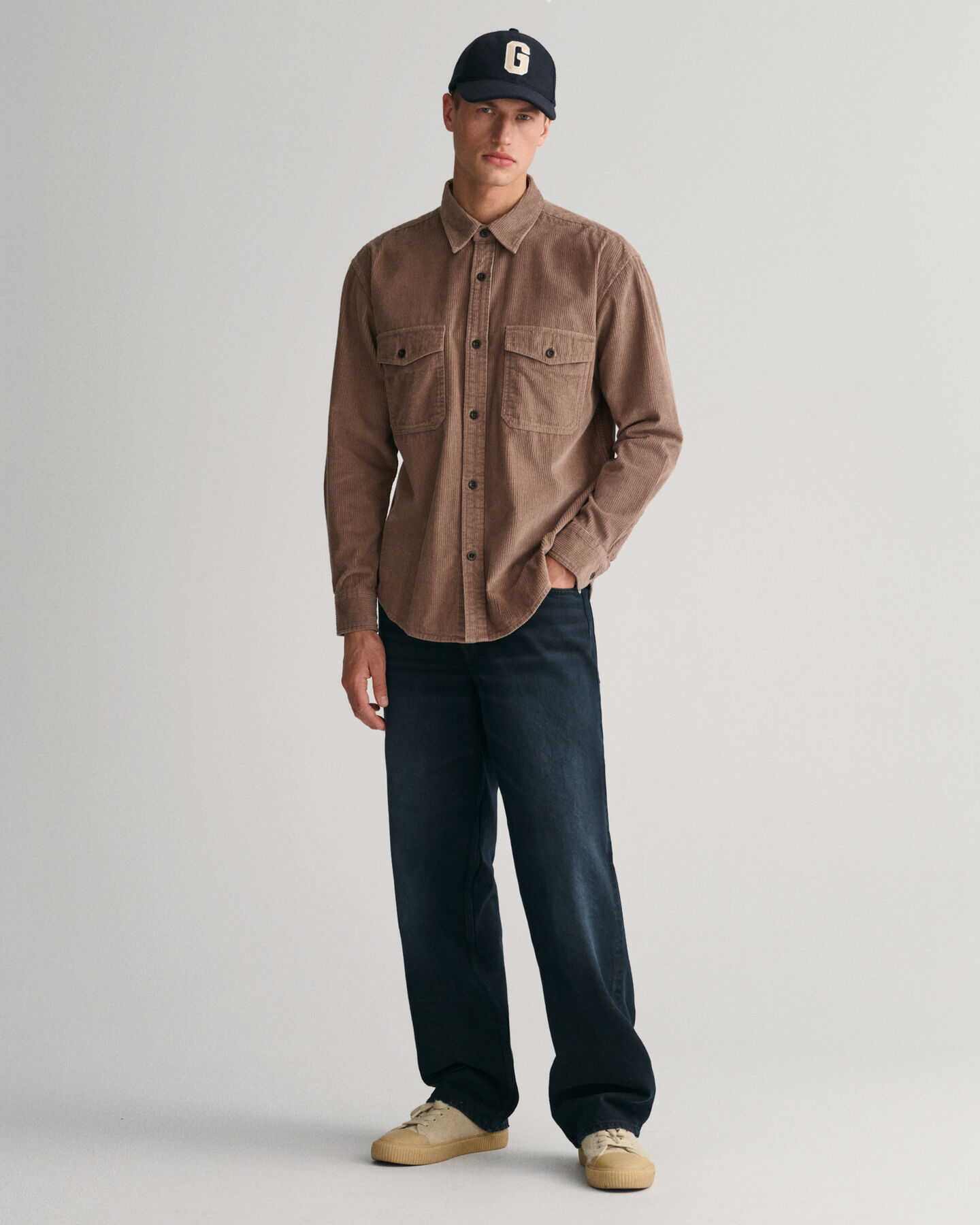 Relaxed Fit corduroy overhemd