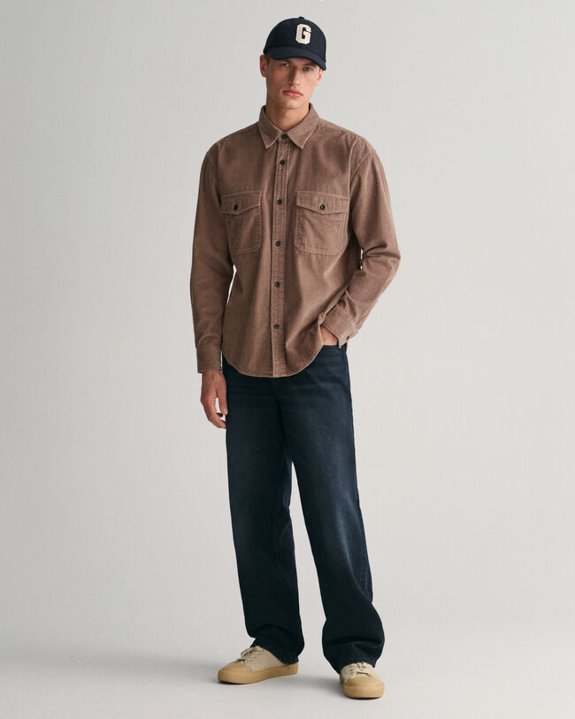 Relaxed Fit corduroy overhemd