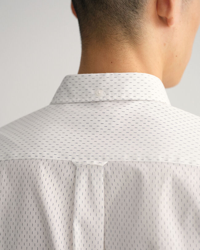 Regular Fit Oxford-overhemd met Microprint