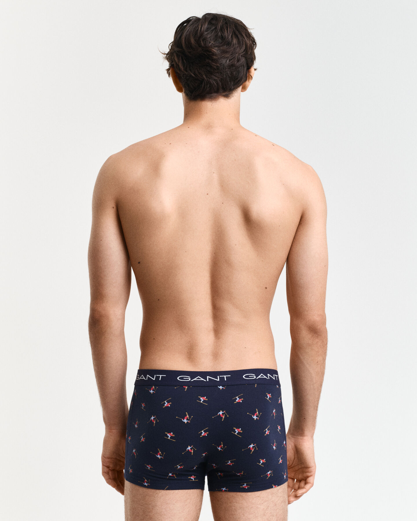 Set van drie boxershorts met ski&euml;rprint in geschenkverpakking