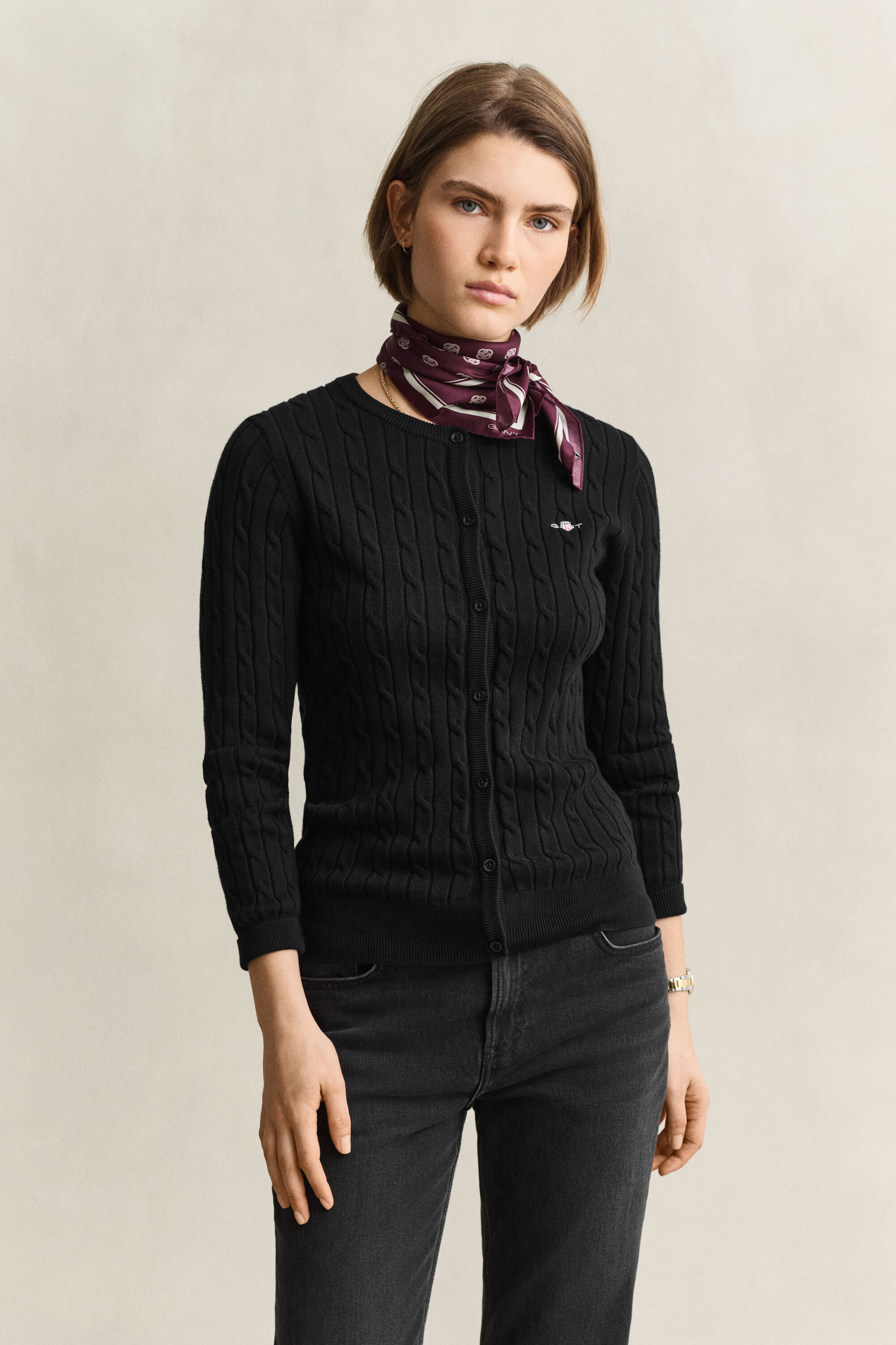 Kabelgebreid vest