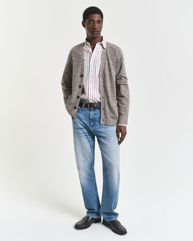 Vest van mouliné wolmix