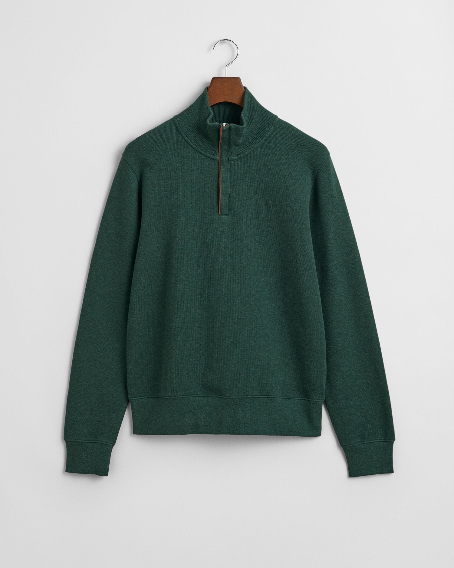 Sacker Rib sweatshirt met korte rits