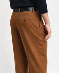 Relaxed Fit kostuumbroek van wolflanel