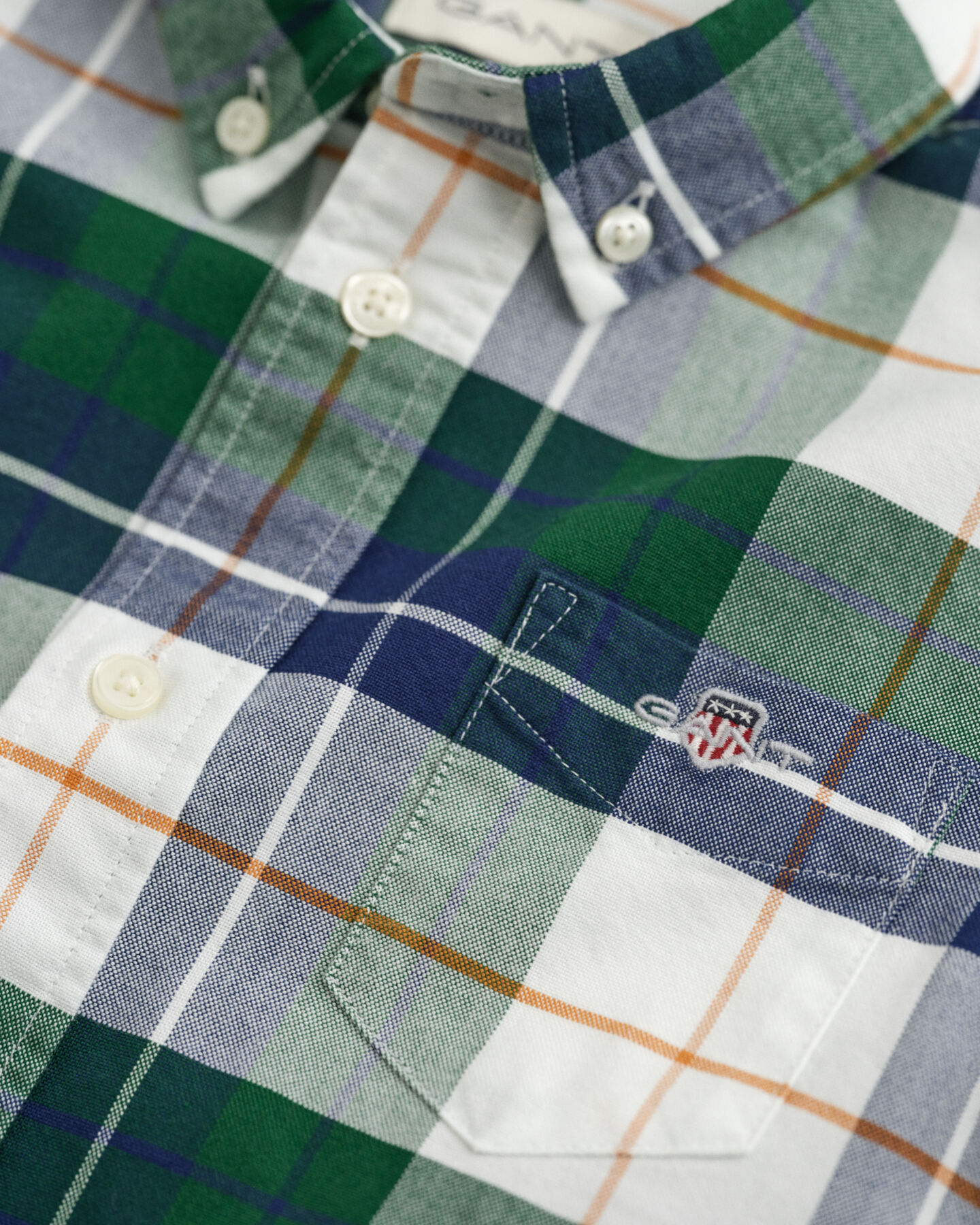 Kids Shield geruit Oxford-overhemd