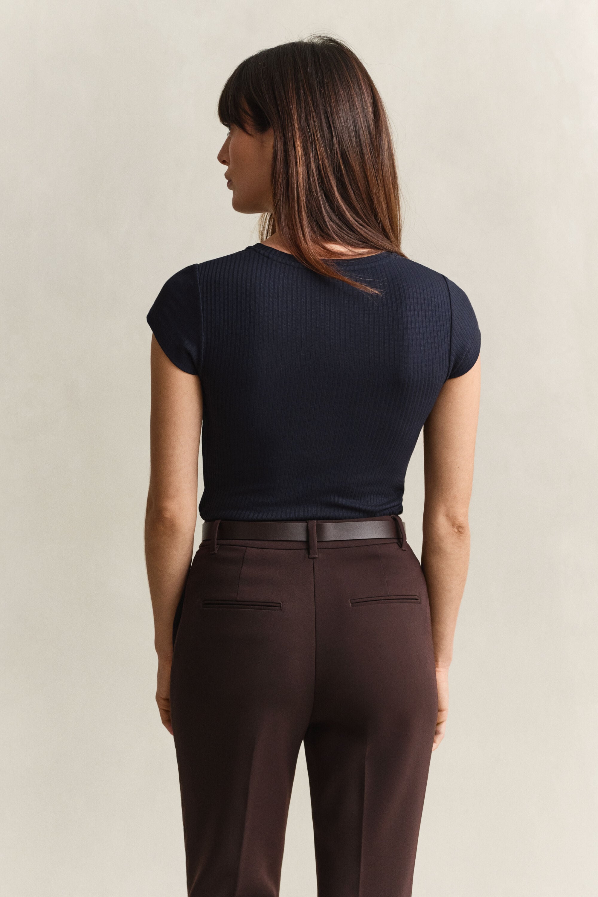Nauwsluitend ribshirt