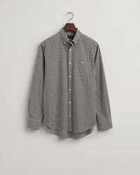 Regular Fit poplin overhemd met Gingham-ruitje