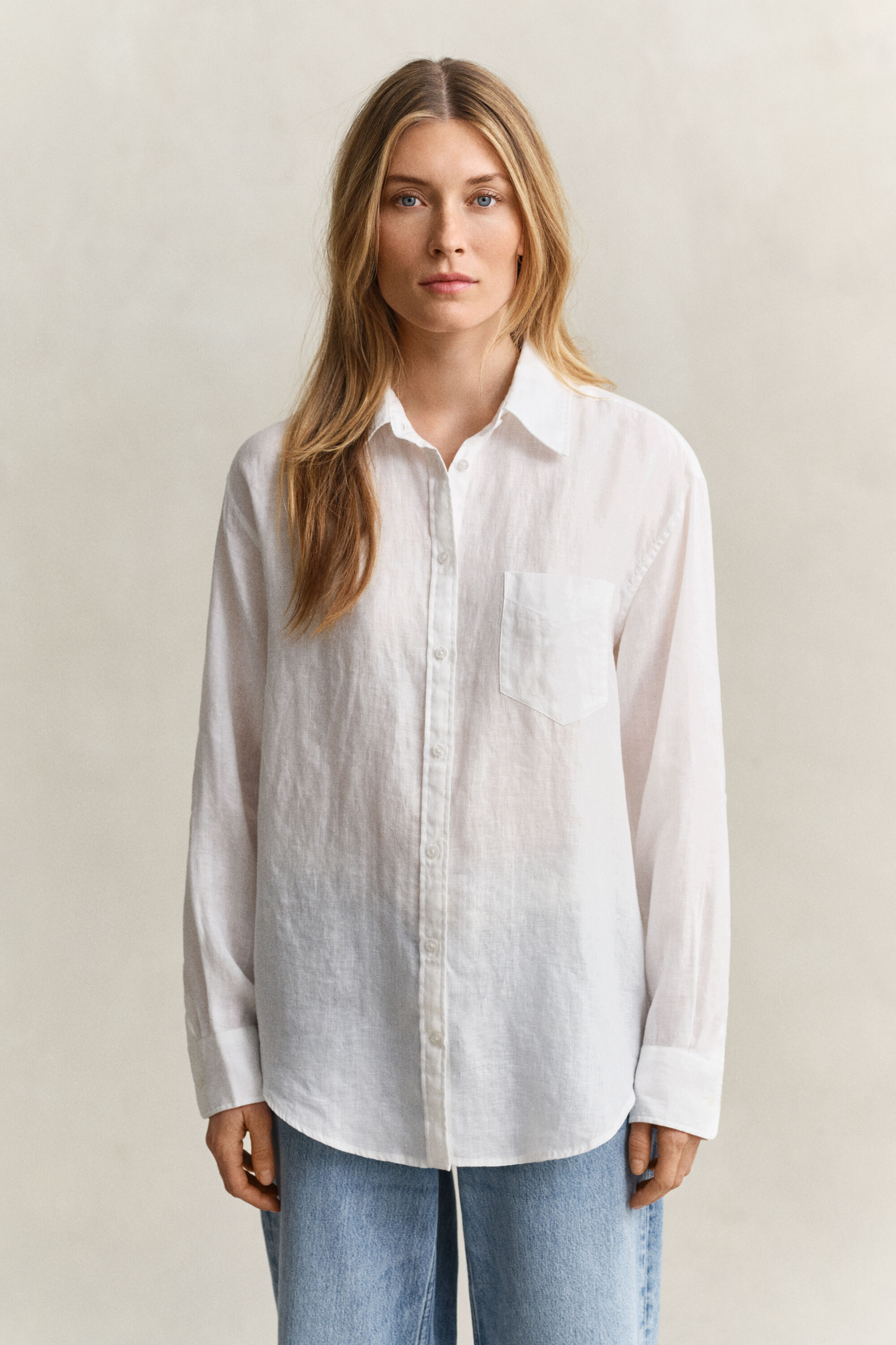 Relaxed Fit linnen blouse