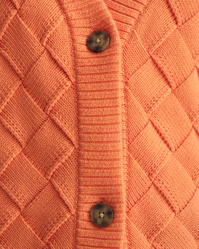 Gebreid geweven vest