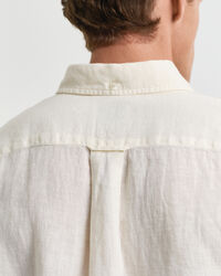 Regular Fit speciaal geverfd linnen overhemd