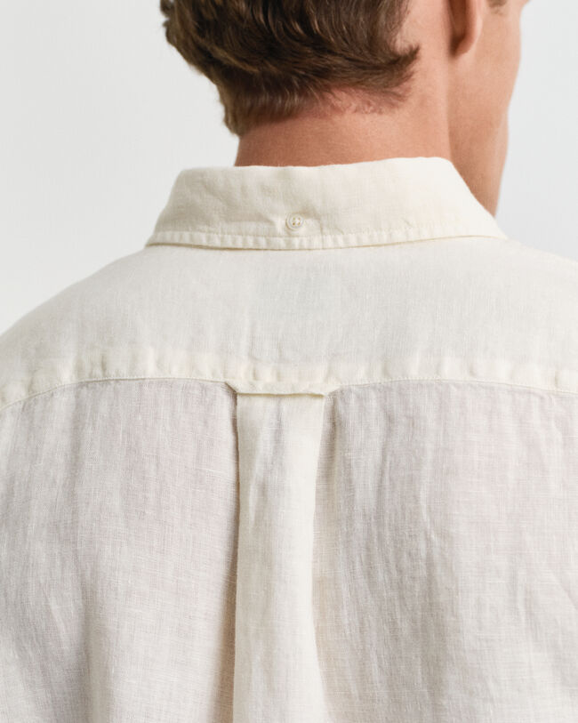 Regular Fit speciaal geverfd linnen overhemd