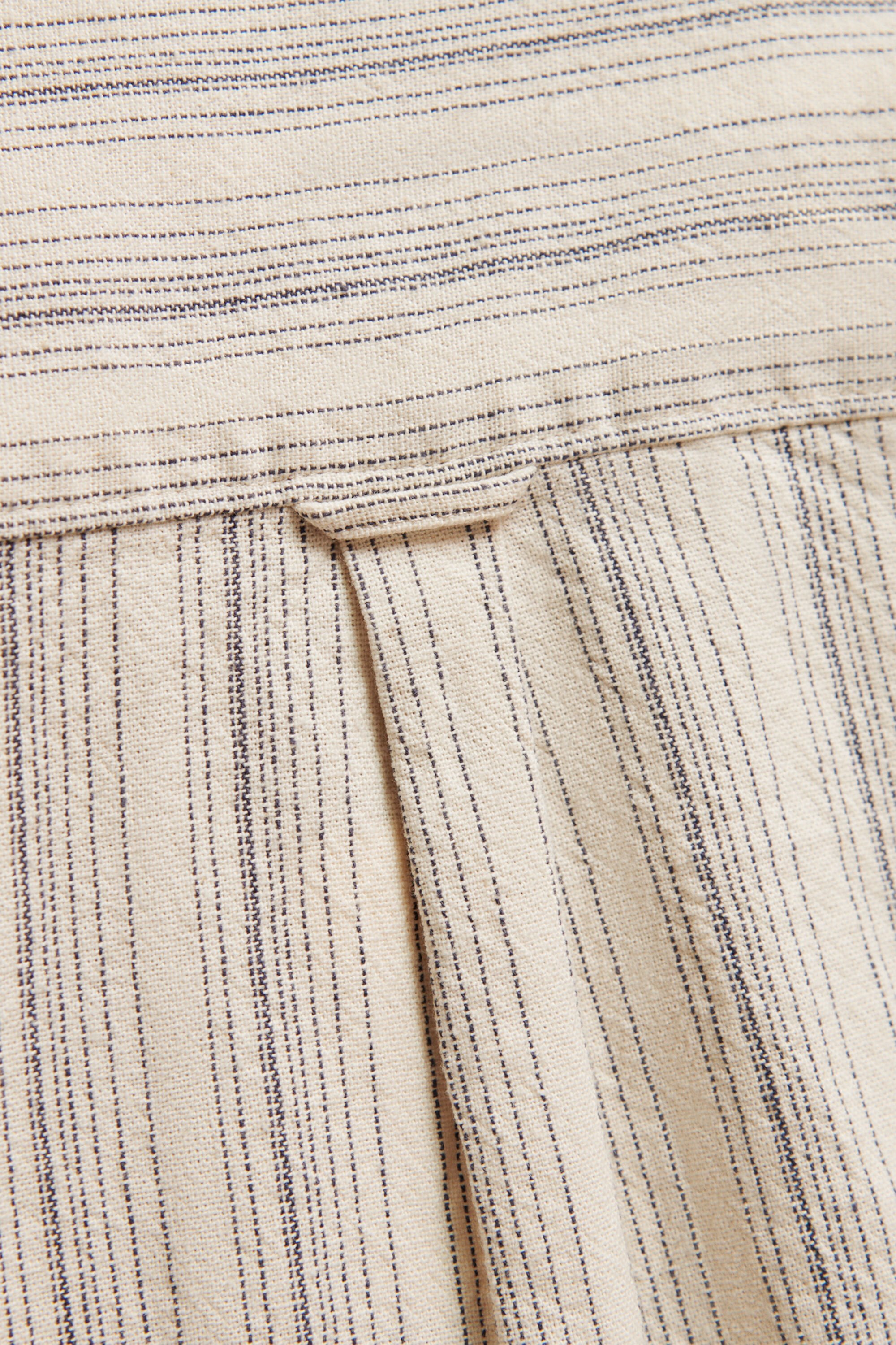 Teen Boys gestreept overoverhemd van linnenmix