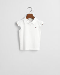 Girls Shield piqu&eacute; top met ruches