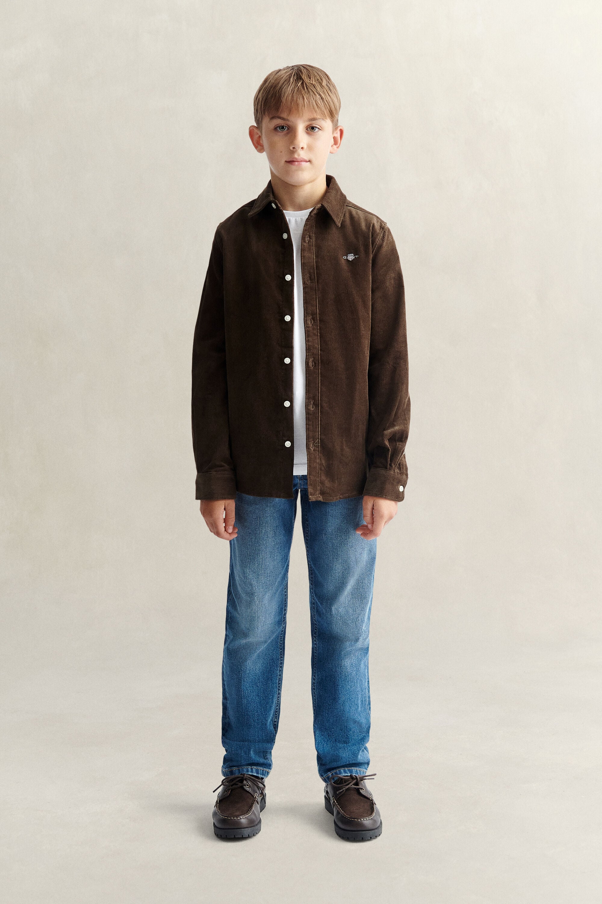 Corduroy hemd voor tienerjongens