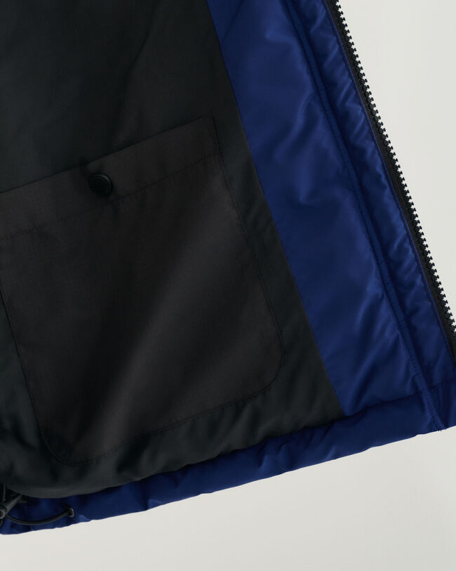 Gewatteerd jack met kleurblokken