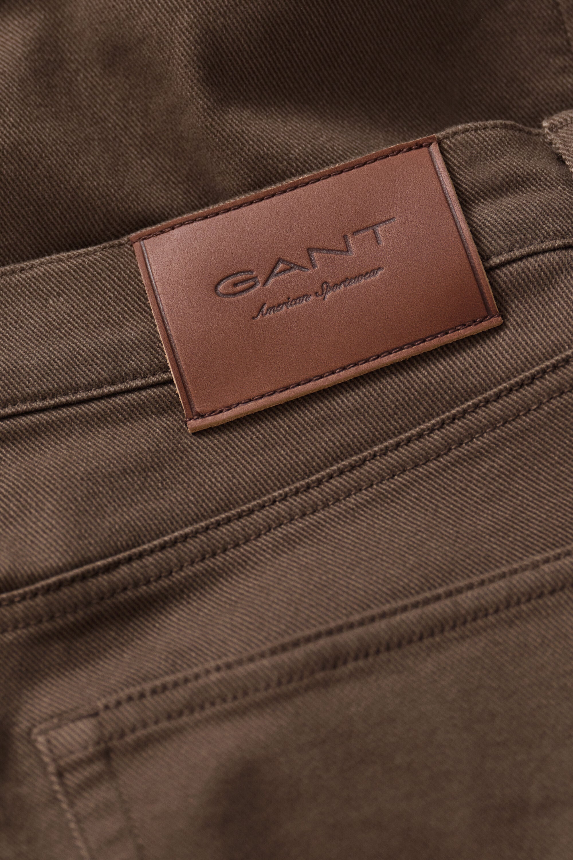 Slim Fit jeans van keperstof