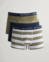 Set van drie boxershorts met rugbystrepen