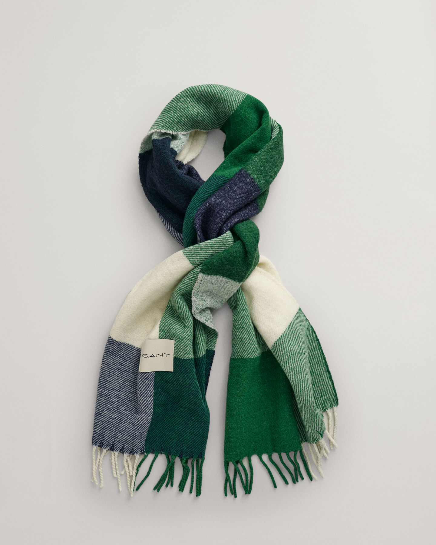 Geweven sjaal met ruiten