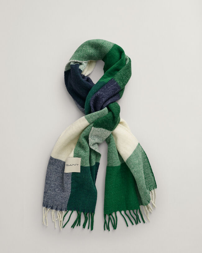 Geweven sjaal met ruiten