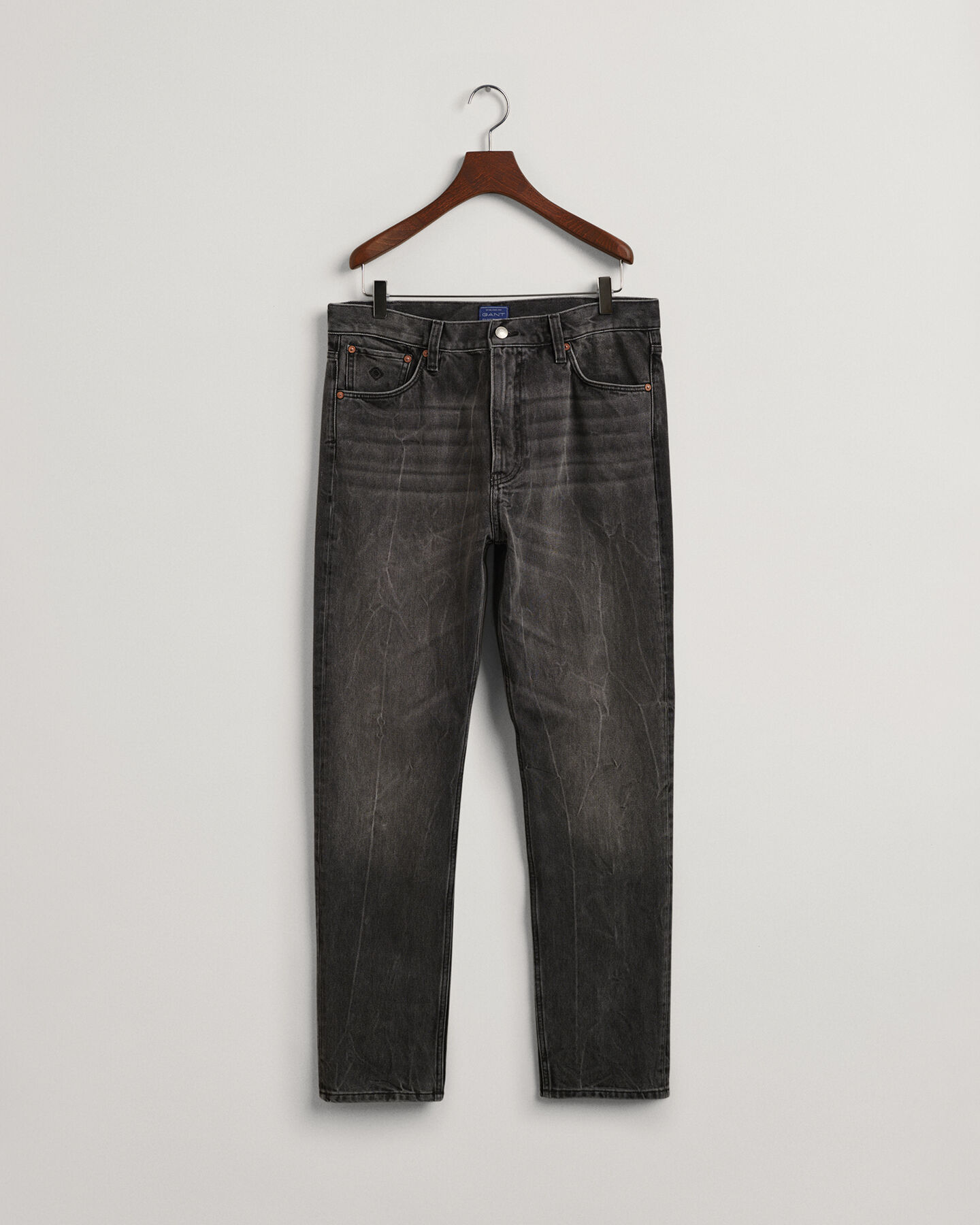 Hayes Slim Fit jeans met vintage wassing